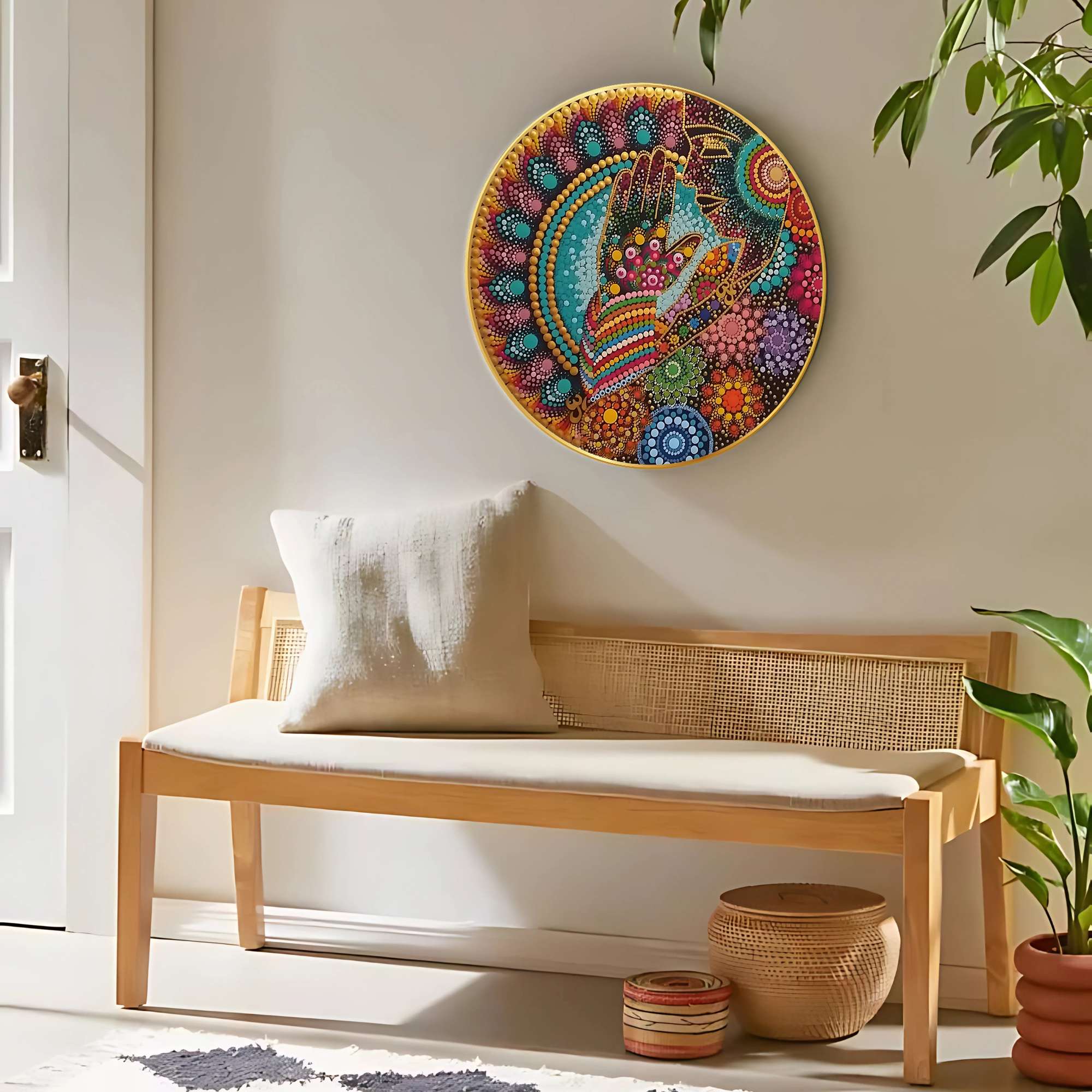 Round Wall Painting - Image 5