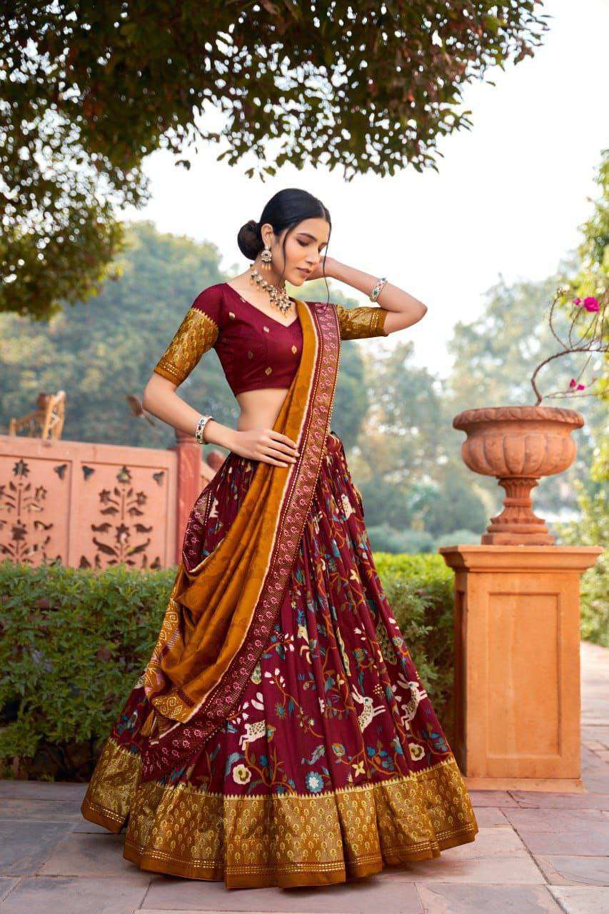 Women's Ethnic Printed Lehenga Choli Set with Tassel Dupatta ? Perfect for Festivals & Functions - Image 5