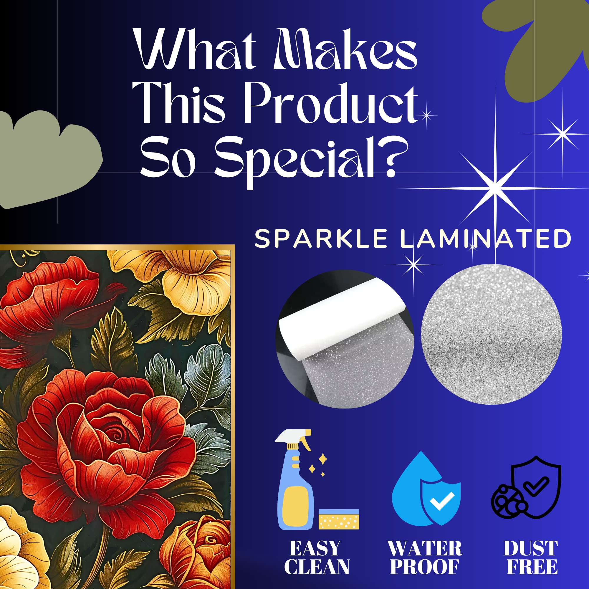 Set of Three large Wall Paintings for Wall Dacoration Golden Framed Wall Paintings for Living Room & Bedroom Wall Art for Home Decoration & Office Wall Décor (14x11 inch CH-LGD3-5) - Image 4